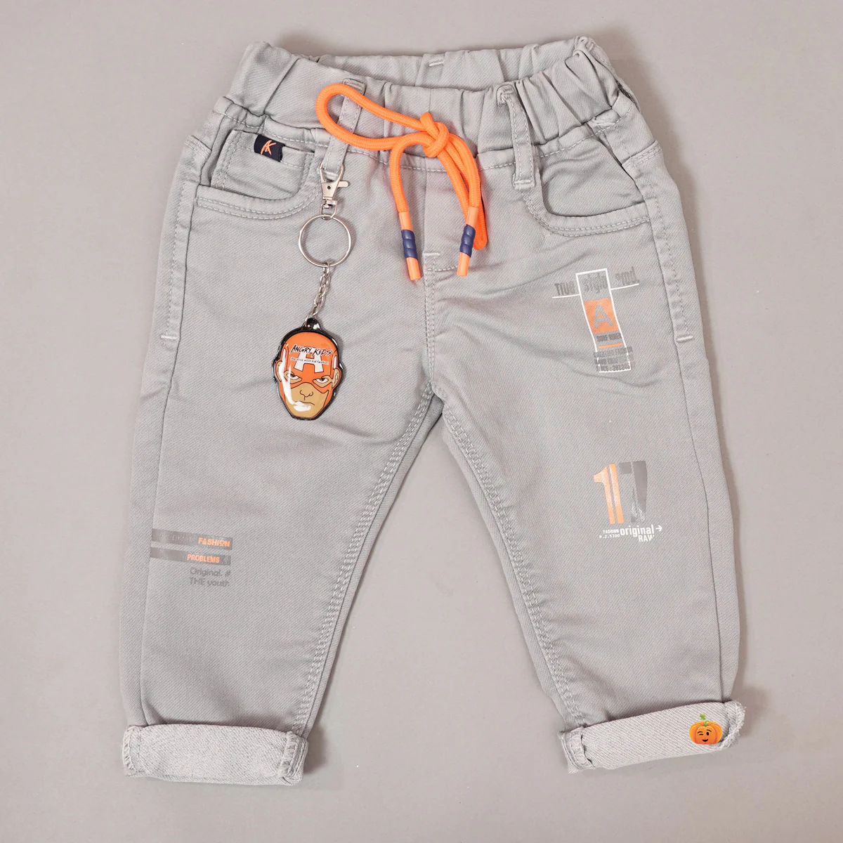 Kids Stylish Grey Cotton Pant