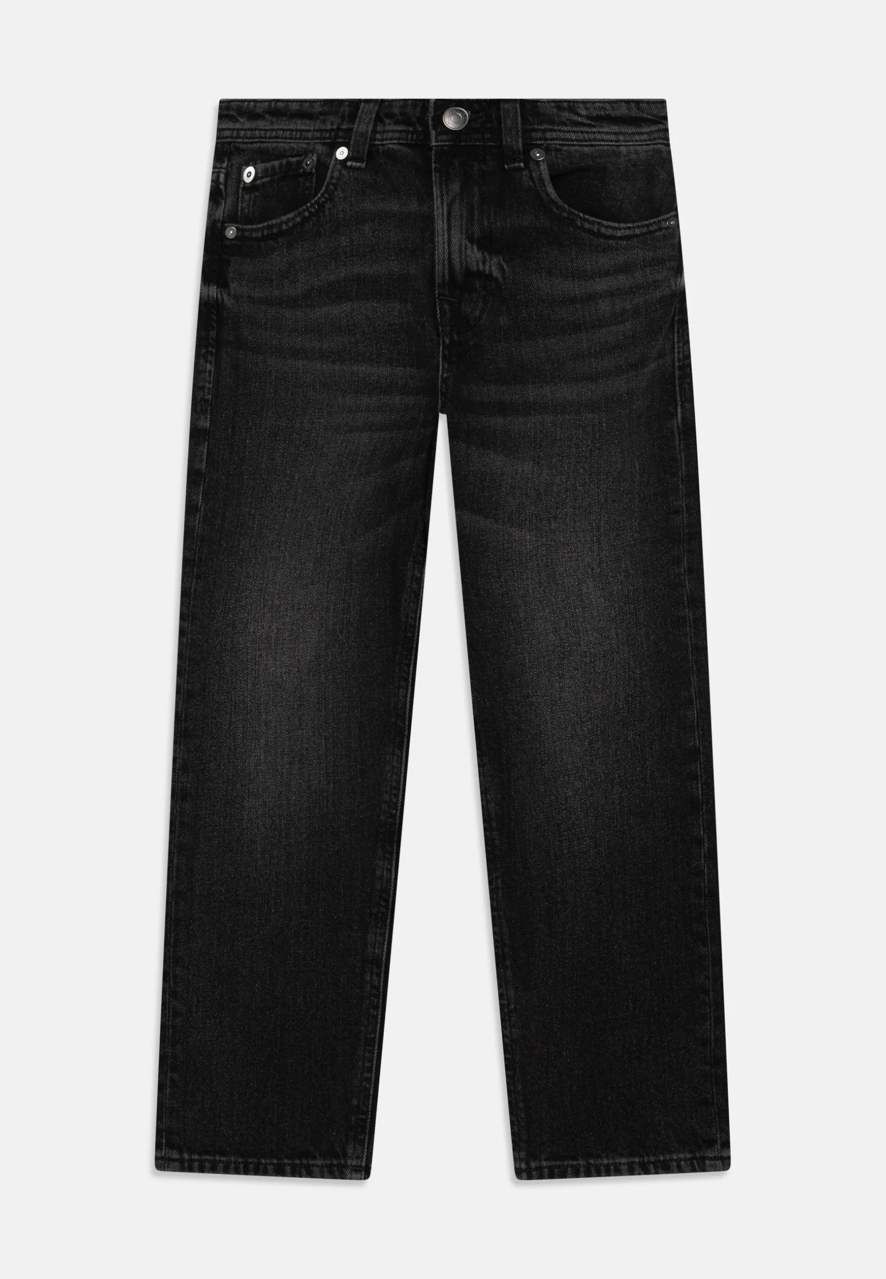 Classic black slim-fit jeans with a clean finish, perfect for everyday
